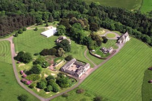 Aerial view of Dunglass Country House Estate
